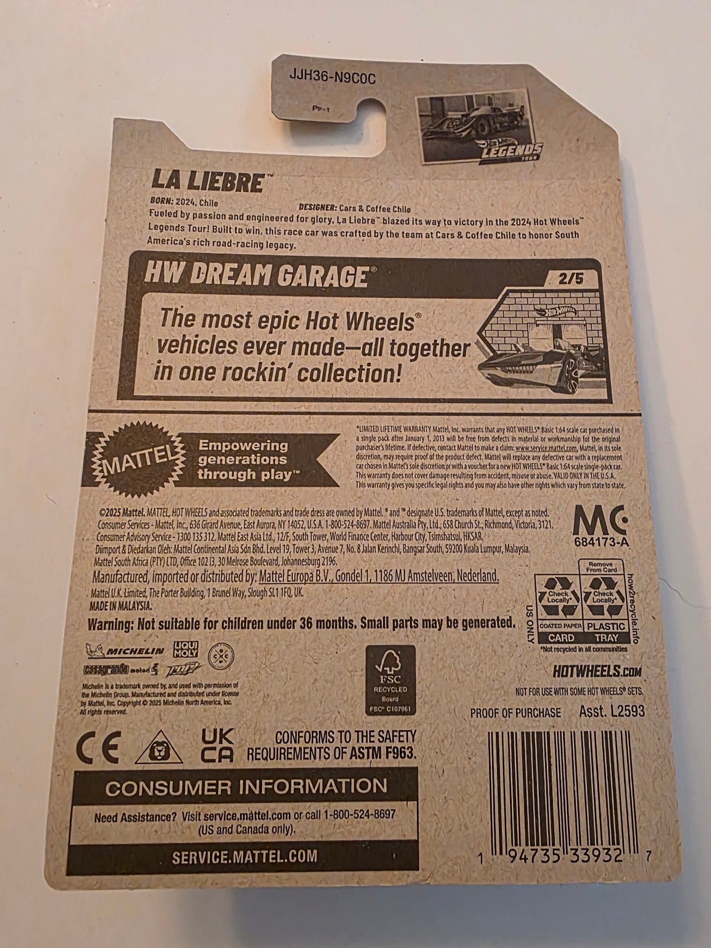 Hot Wheels La Liebre 2026 Mainline HW Dream Garage 31/250 New