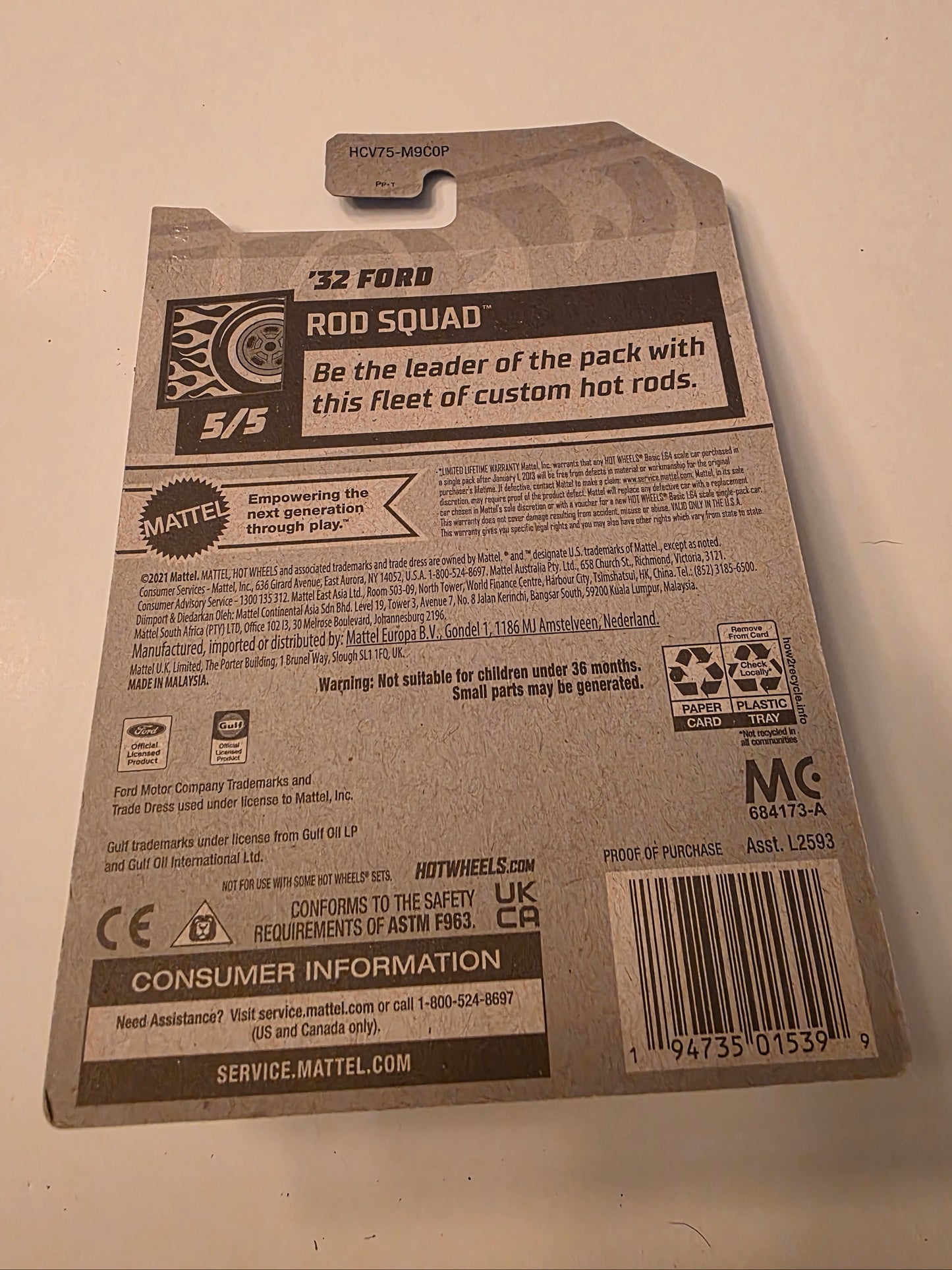 Hot Wheels 32 Ford 2022 Mainline Rod Squad 237/250 New