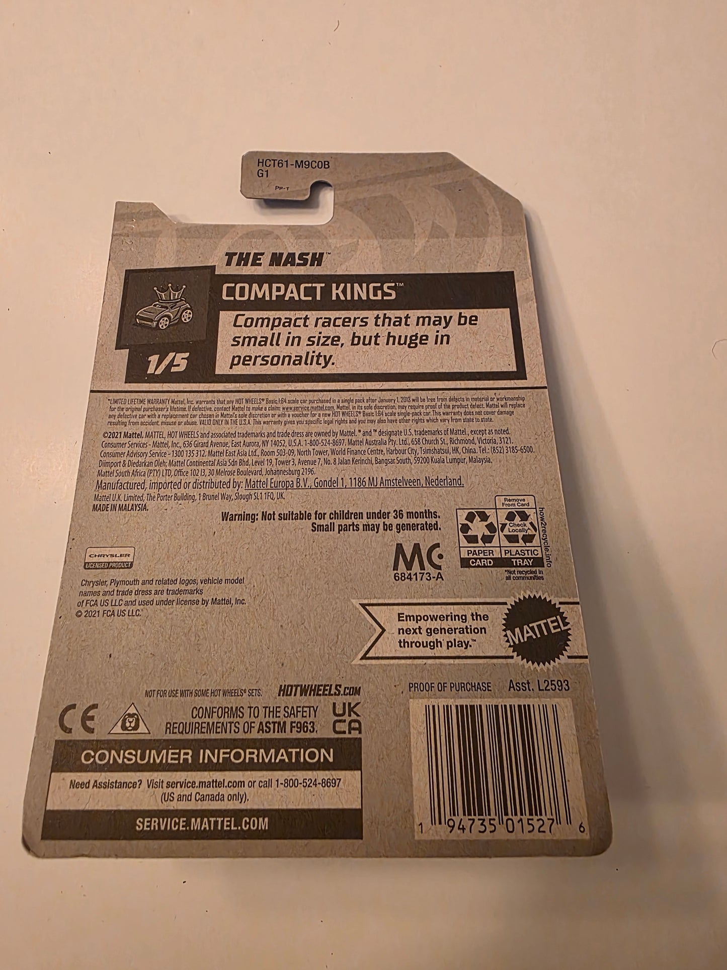 Hot Wheels The Nash | Compact Kings 1/5 | 19/250 | 2022 | Factory Fresh