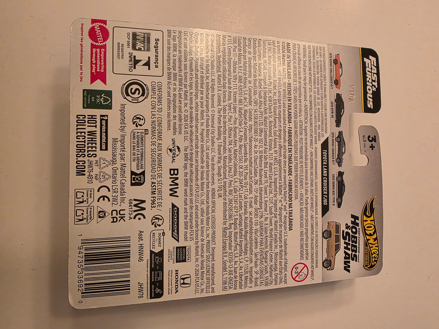DC-0319 back - Hot Wheels Toyota Land Cruiser FJ60