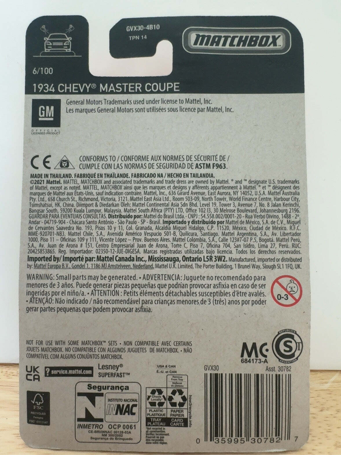 Matchbox 1934 Chevy Master Coupe | 6/100