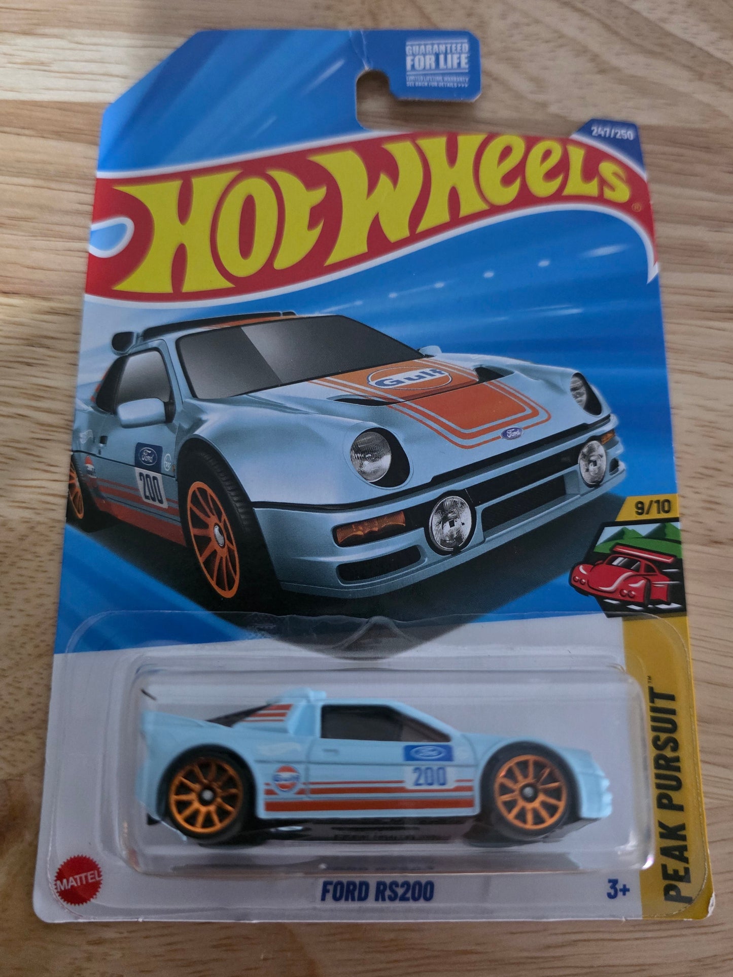 Hot Wheels Ford RS200 2026 Mainline Peak Pursuit 241/250 New