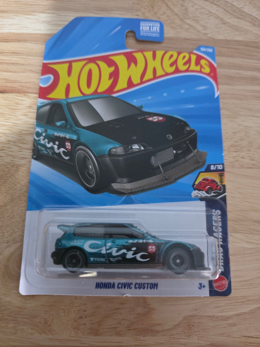 Hot Wheels Honda Civic Custom | Drag Racers 8/10 | 156/250 | 2026 | Factory Fresh