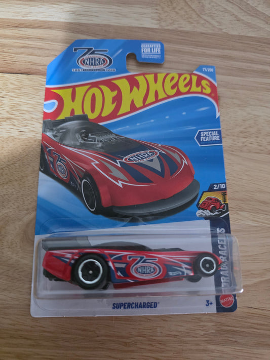 Hot Wheels Supercharged 2025 Mainline Drag Racers NHRA 75th 77/250 New