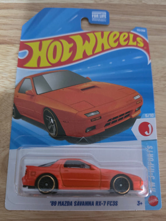Hot Wheels '89 Mazda Savanna RX-7 FC3S | HW J-Imports 5/10 | 197/250 | 2026 | Factory Fresh