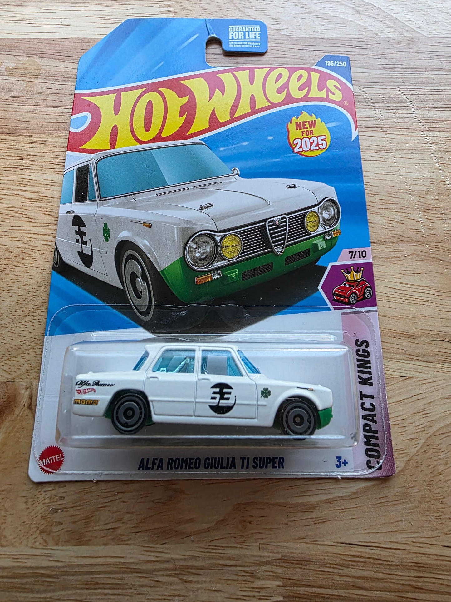 Hot Wheels Alfa Romeo Giulia TI Super 2025 Mainline Compact Kings 195/250 New