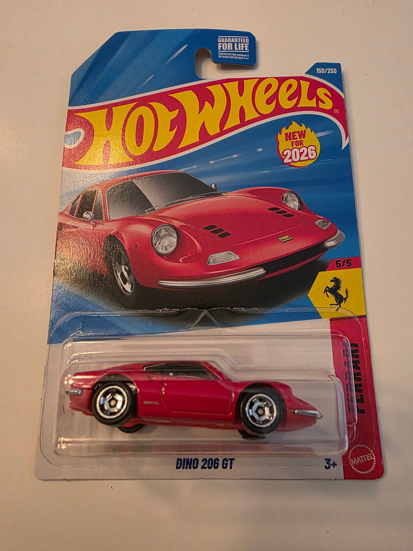Hot Wheels Dino 206 GT 2026 Mainline Ferrari 150/250 New