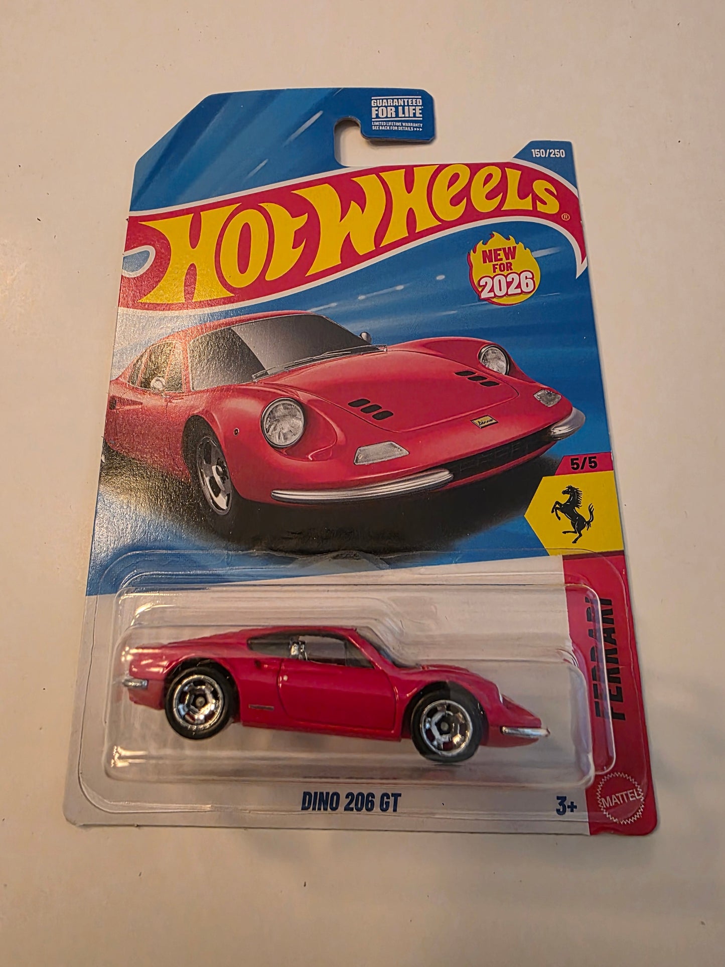 Hot Wheels Dino 206 GT 2026 Mainline Ferrari 150/250 New
