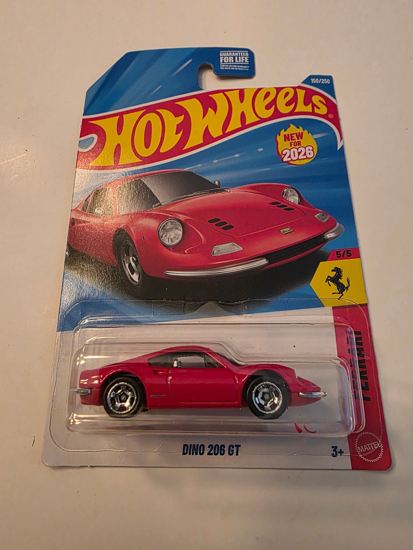 Hot Wheels Dino 206 GT 2026 Mainline Ferrari 150/250 New