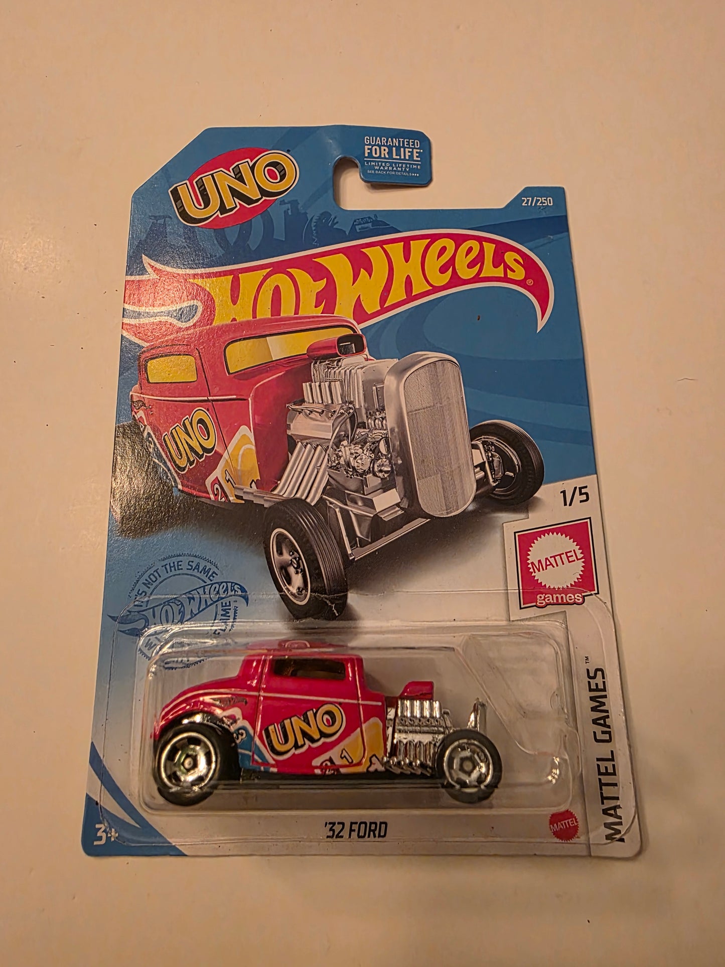 Hot Wheels 32 Ford UNO 2021 Mainline Mattel Games 27/250 New