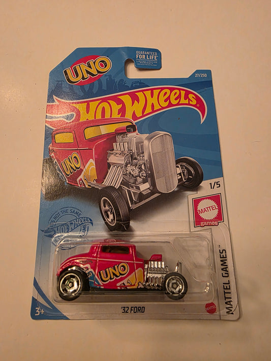 Hot Wheels 32 Ford UNO 2021 Mainline Mattel Games 27/250 New
