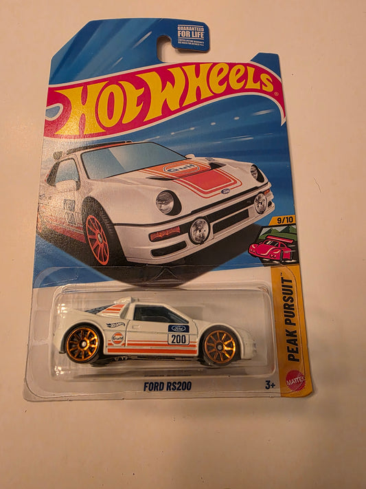 Hot Wheels Ford RS200 2025 Mainline Peak Pursuit 247/250 New