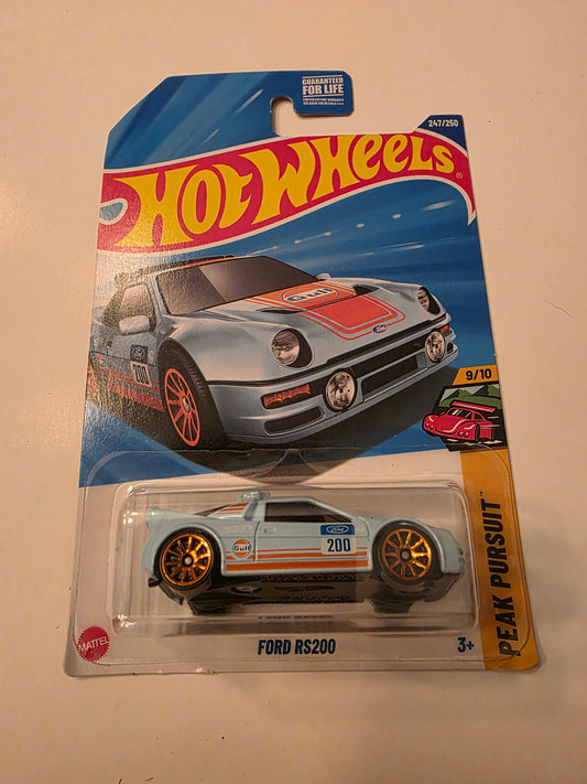 Hot Wheels Ford RS200 2025 Mainline Peak Pursuit 247/250 New