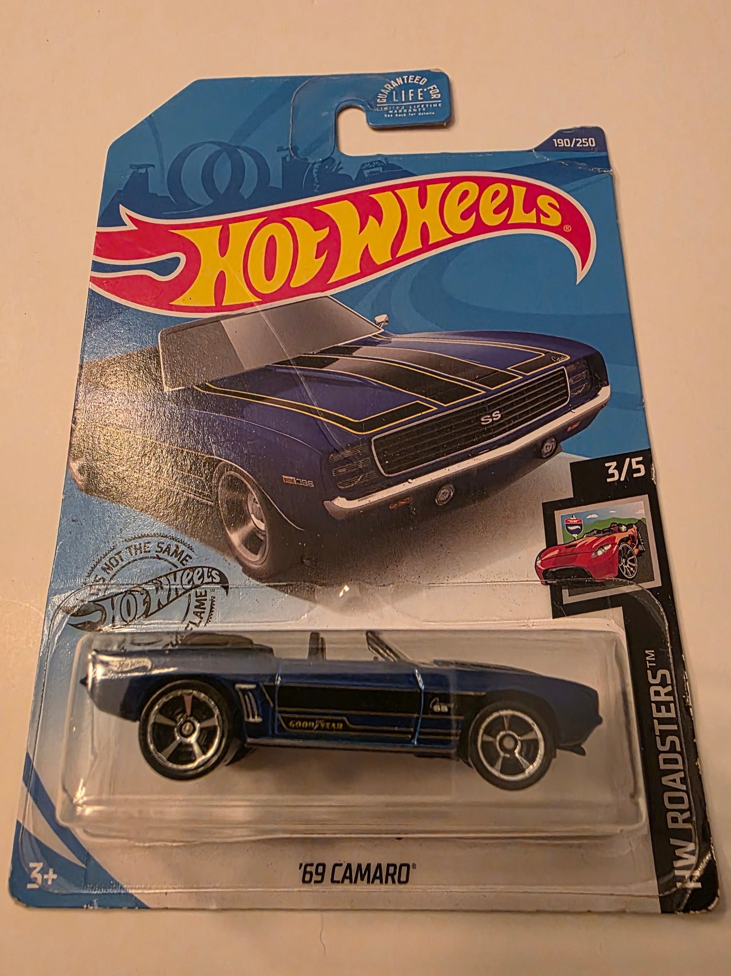 Hot Wheels '69 Camaro | HW Roadsters 3/5 | 190/250 | 2019 | Factory Fresh