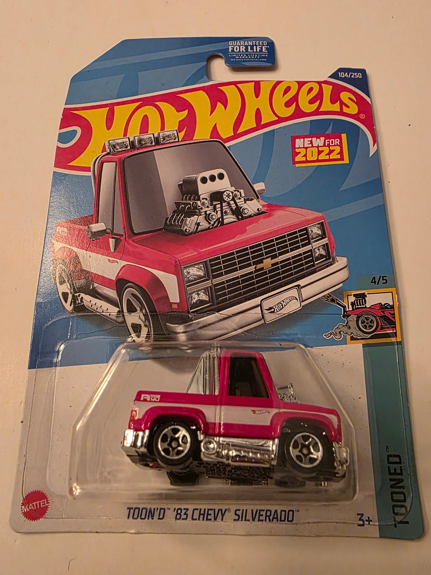 Hot Wheels Tooned '83 Chevy Silverado | Tooned 4/5 | 104/250 | 2022 | Factory Fresh