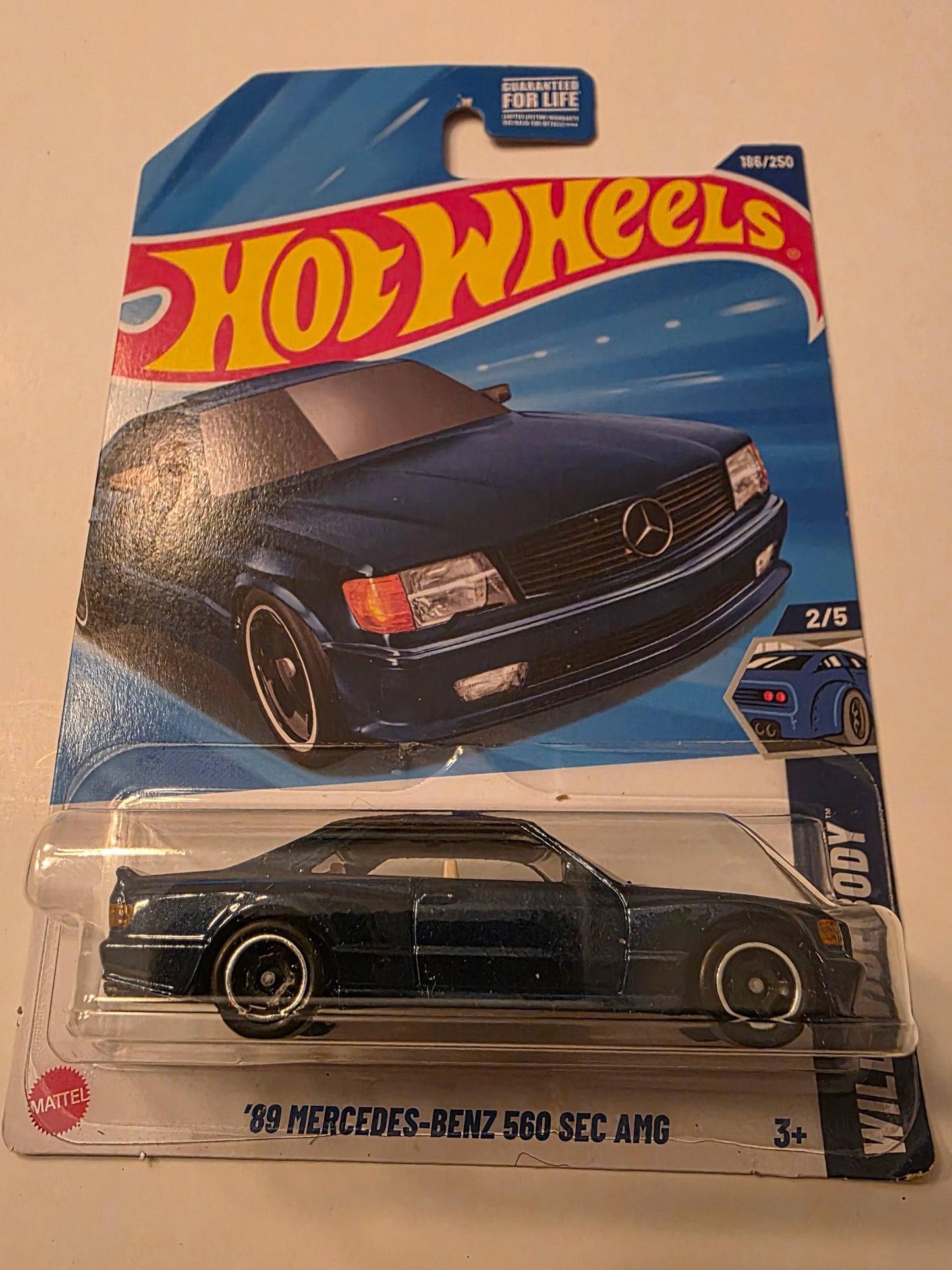 Hot Wheels '89 Mercedes-Benz 560 SEC AMG | Wild Widebody 2/5 | 176/250 | 2025 | Showcase Ready