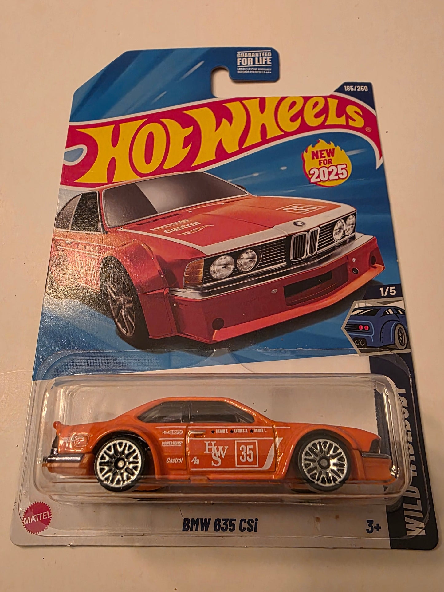 Hot Wheels BMW 635 CSi | Wild Widebody 1/5 | 185/250 | 2025 | Showcase Ready