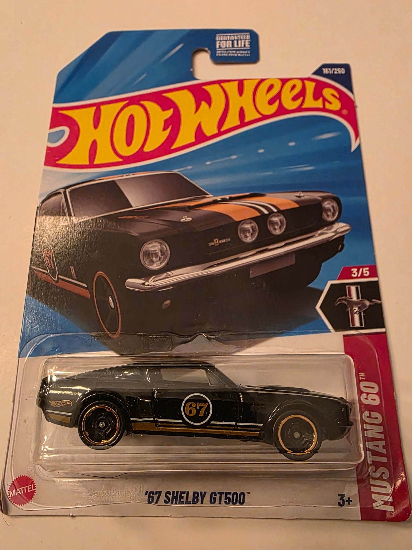 Hot Wheels '67 Shelby GT500 | Mustang 60th 3/5 | 181/250 | 2025 | Showcase Ready