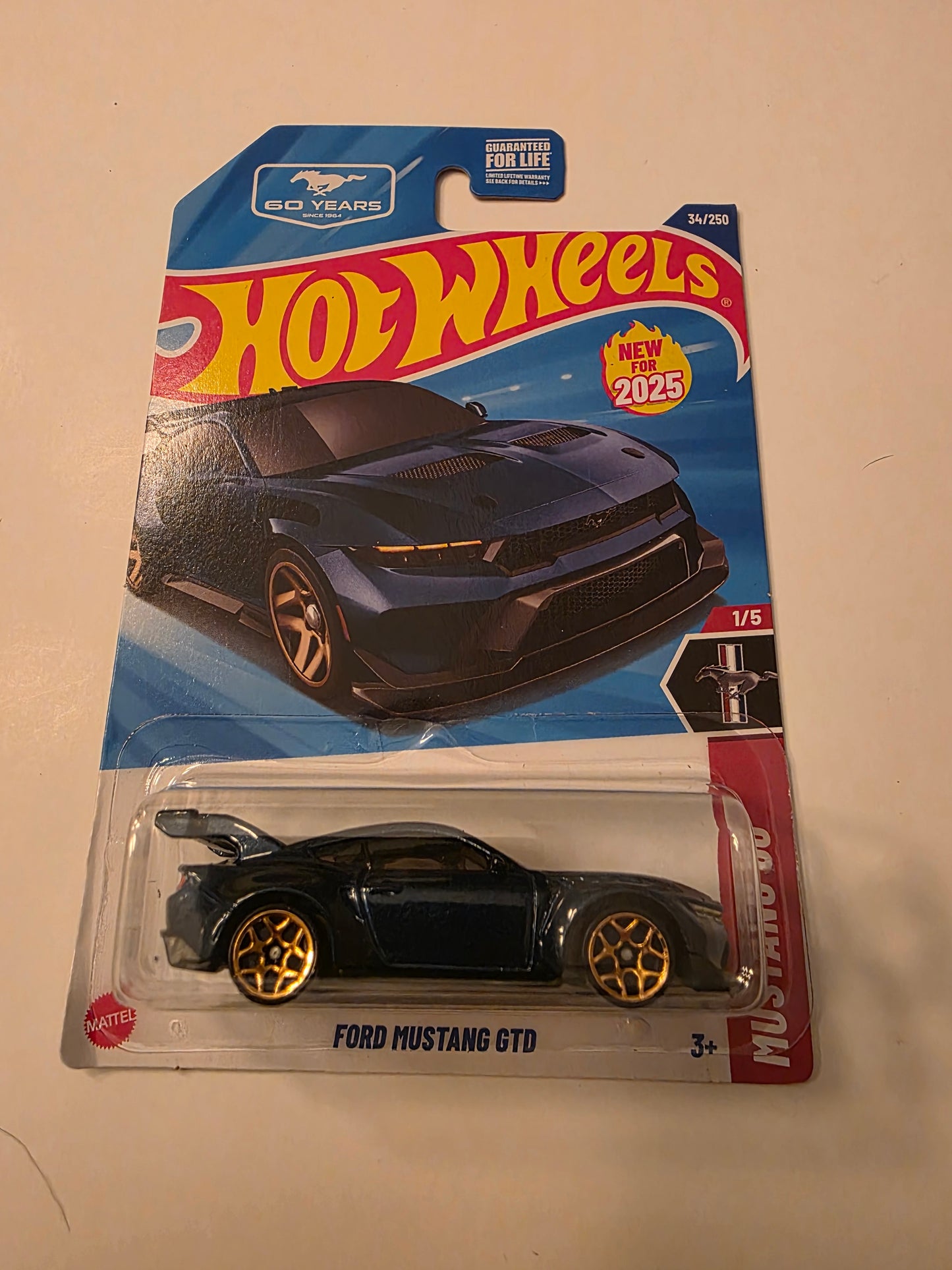 Hot Wheels Ford Mustang GTD | Mustang 60th 1/5 | 34/250 | 2025 | Showcase Ready