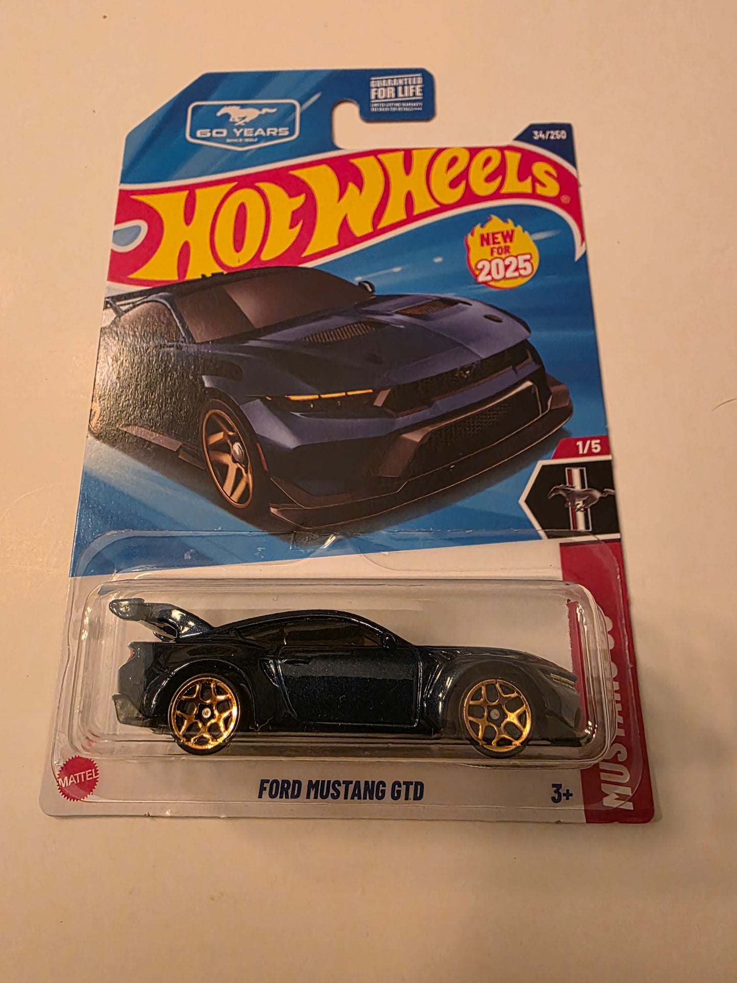 Hot Wheels Ford Mustang GTD | Mustang 60th 1/5 | 34/250 | 2025 | Showcase Ready