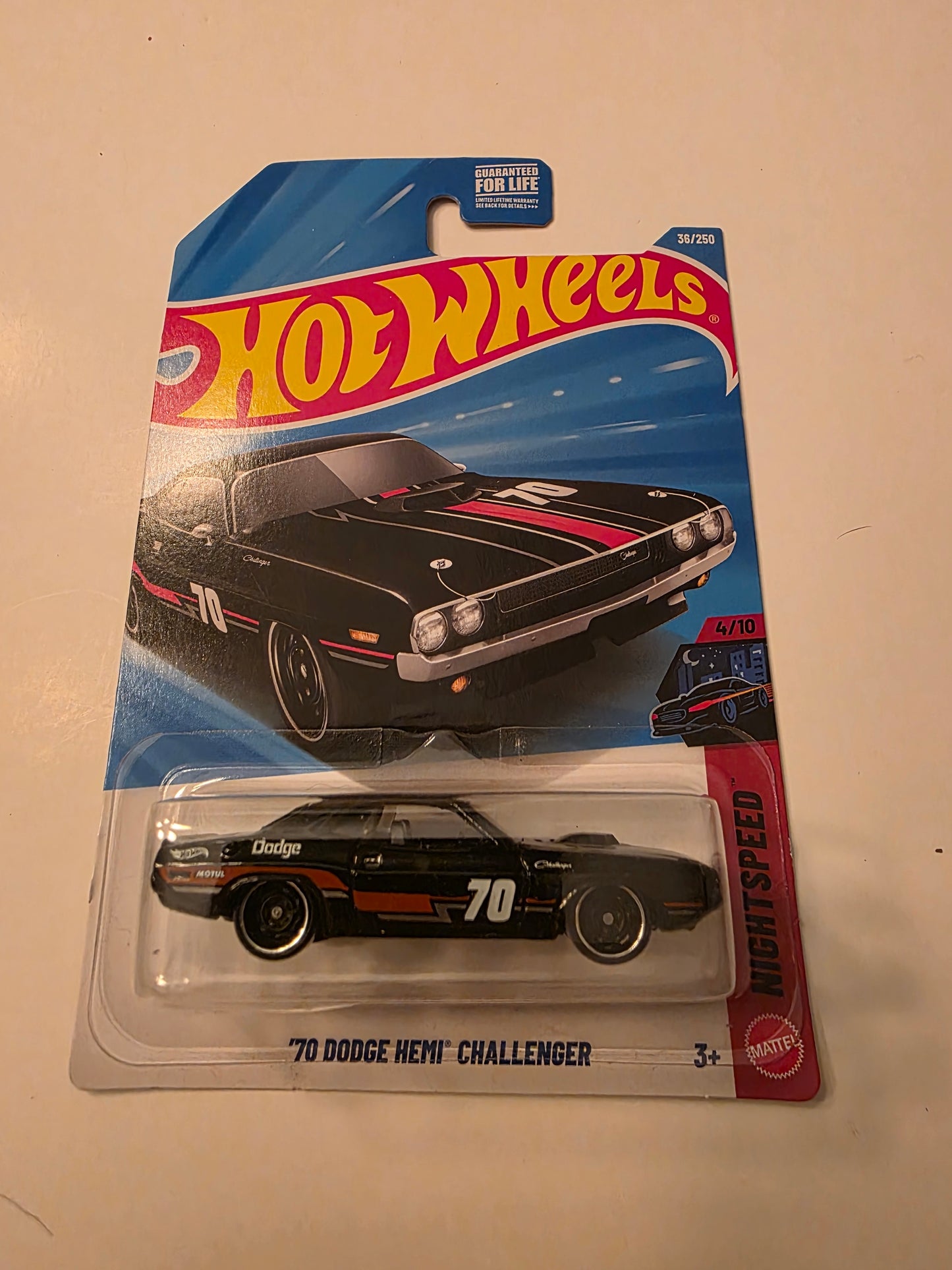 Hot Wheels '70 Dodge HEMI Challenger | Night Speed 4/10 | 36/250 | 2026 | Showcase Ready