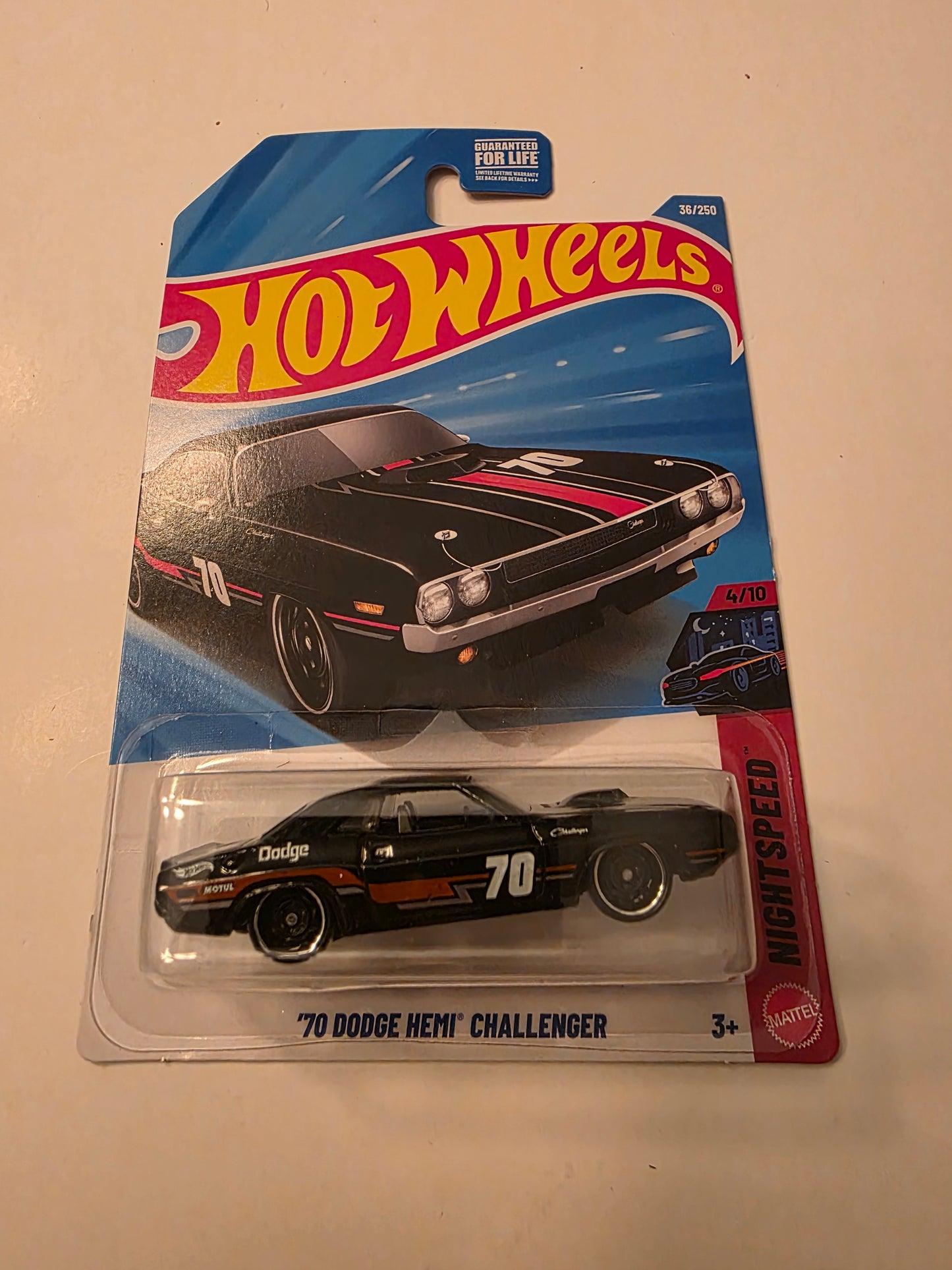 Hot Wheels '70 Dodge HEMI Challenger | Night Speed 4/10 | 36/250 | 2026 | Showcase Ready