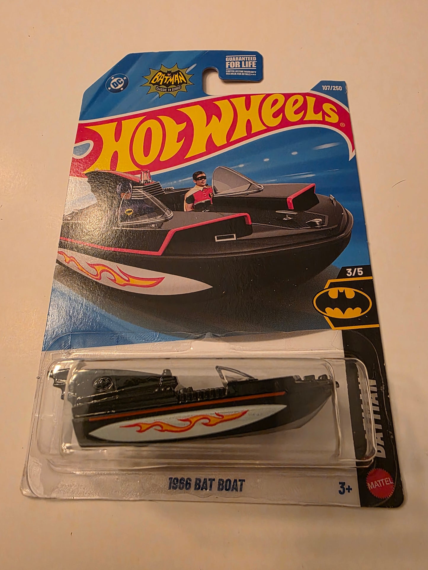 Hot Wheels 1966 Bat Boat | Batman 3/5 | 107/250 | 2025 | Showcase Ready