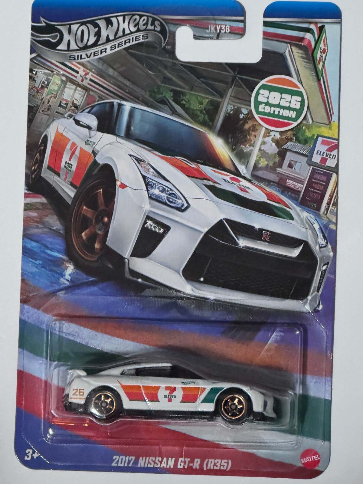 Hot Wheels Silver Series 2017 Nissan GT-R R35 7-Eleven