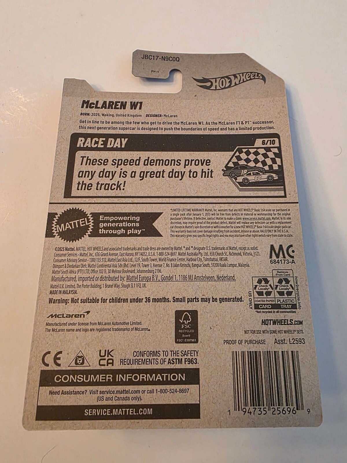 Hot Wheels McLaren W1 | Race Day 6/10 | 142/250