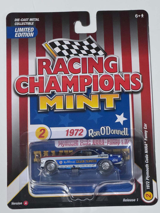 Racing Champions Mint 1972 Plymouth Cuda NHRA Funny Car