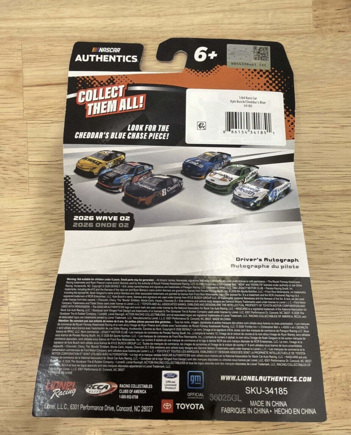 NASCAR Authentics Kyle Busch #8 Wave 2 2026 Cheddars Chevy 1/64 Diecast