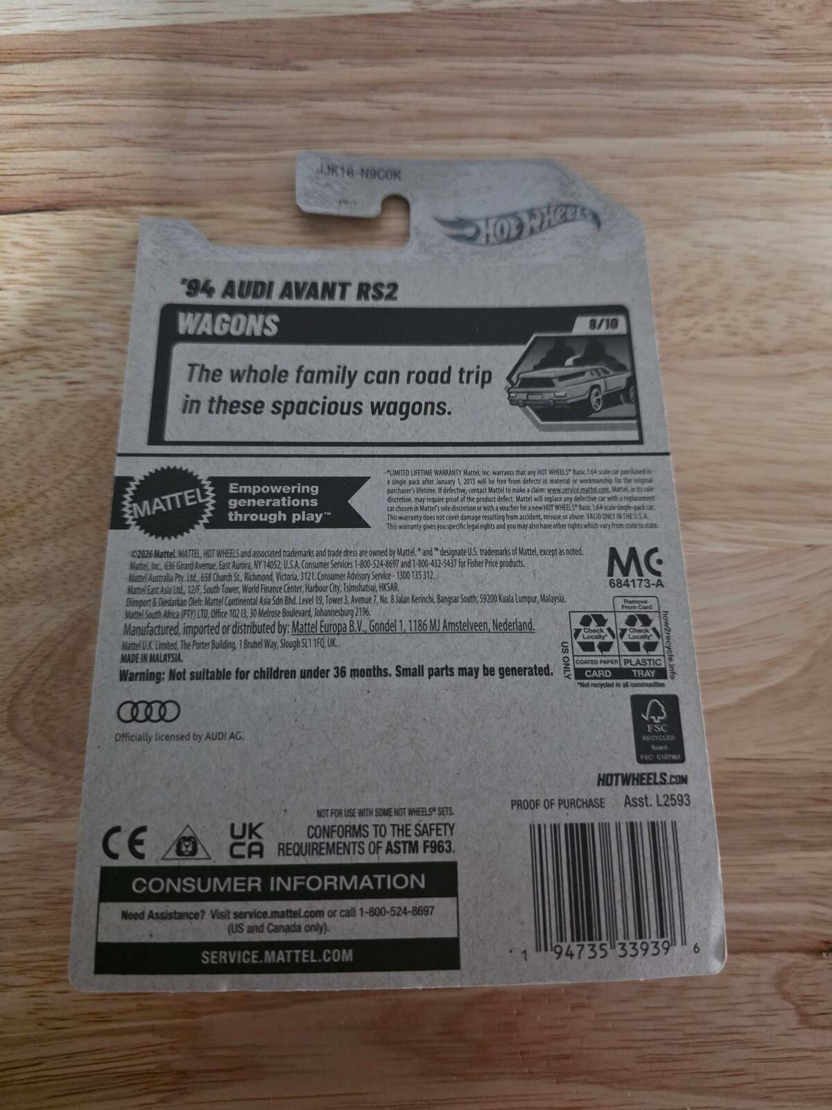 Hot Wheels '94 Audi Avant RS2 | Wagons 8/10 | 179/250