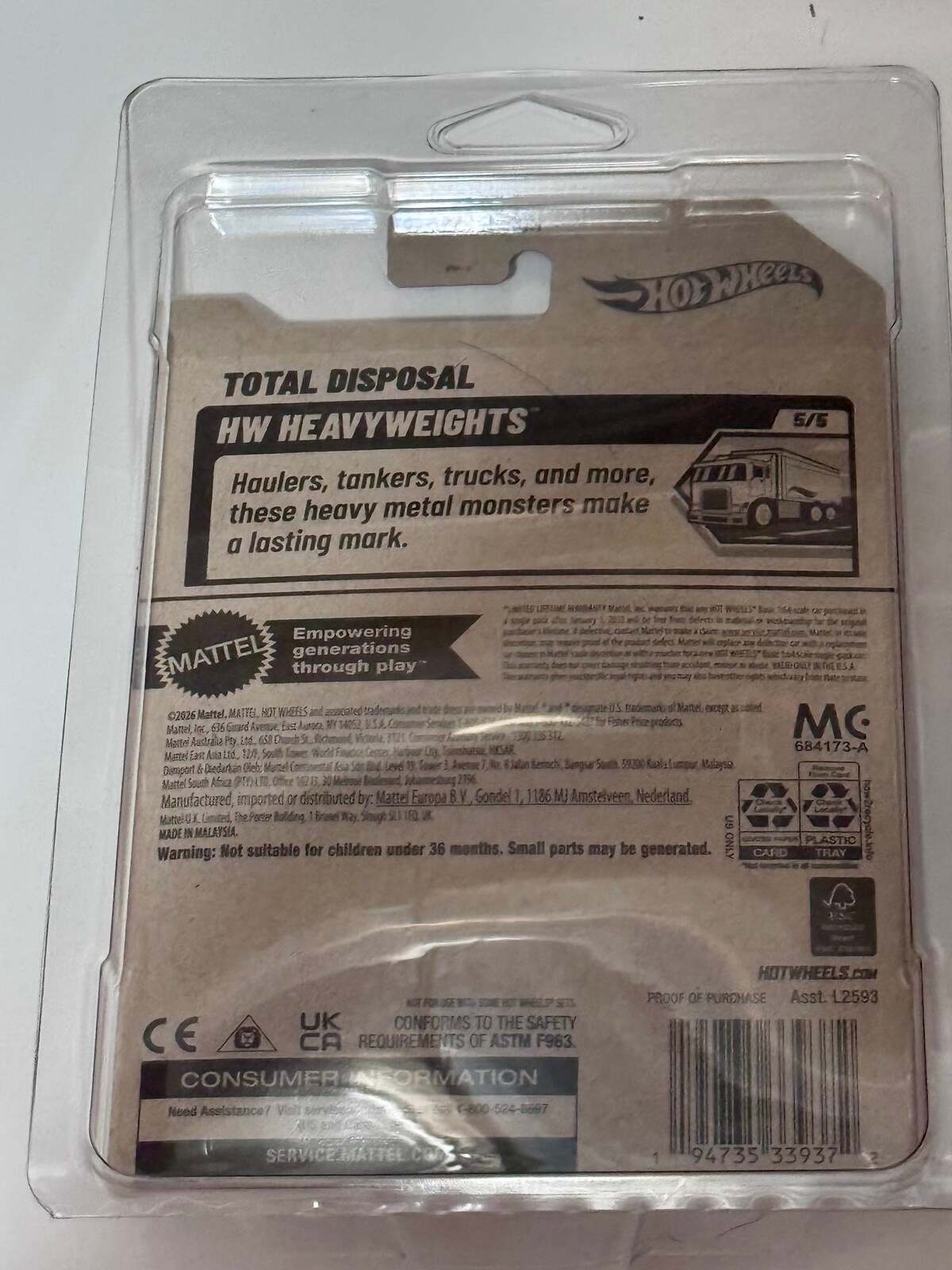 2026 Hot Wheels TH Total Disposal HW Heavyweights 162/250