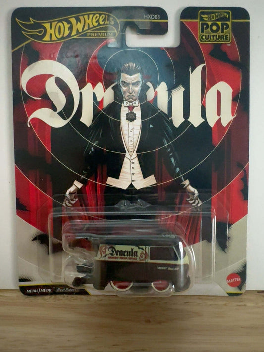 Hot Wheels Premium Dracula Volkswagen Drag Bus | Pop Culture Universal Monsters