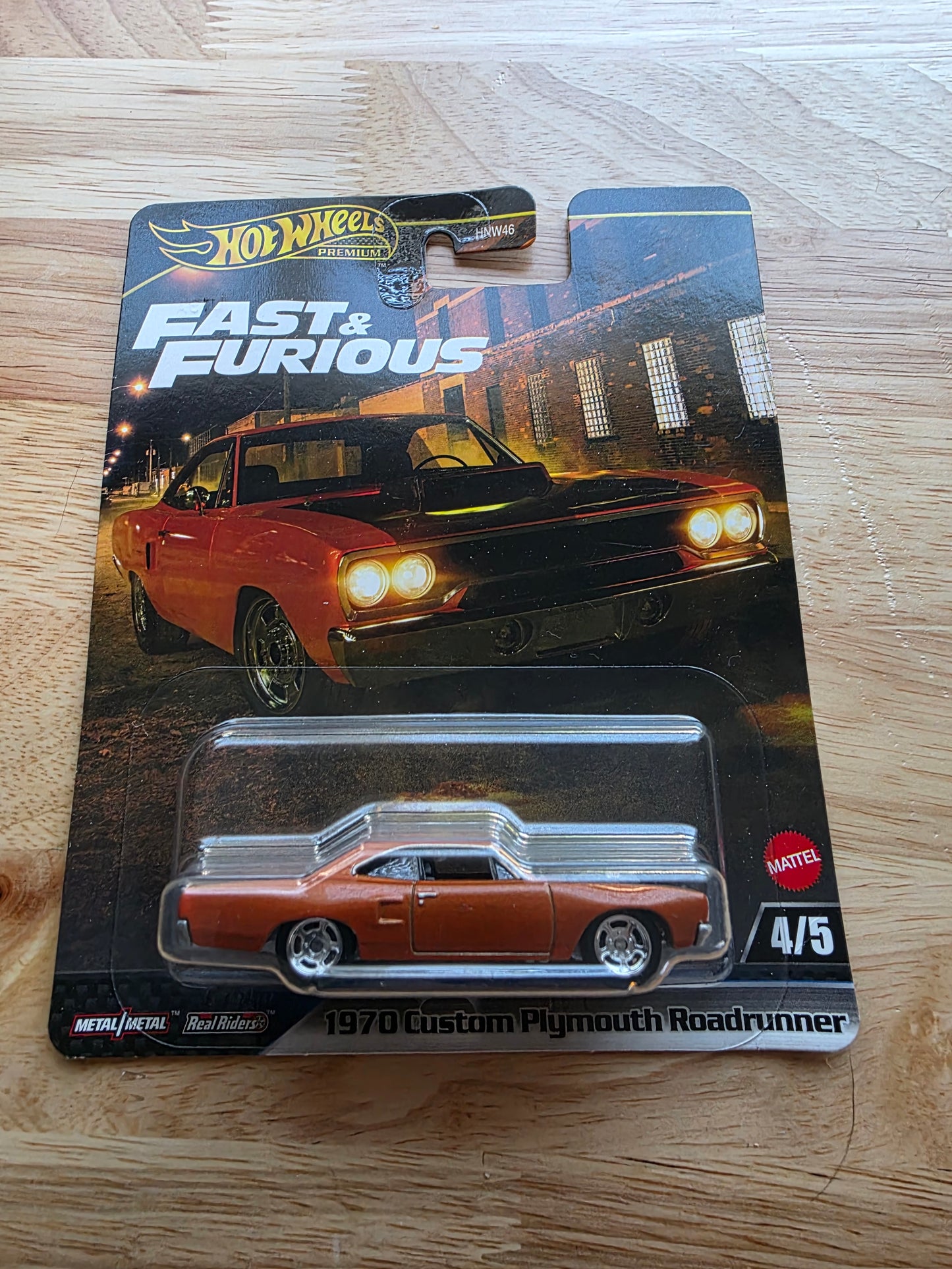 Hot Wheels 1970 Custom Plymouth Roadrunner front packaging