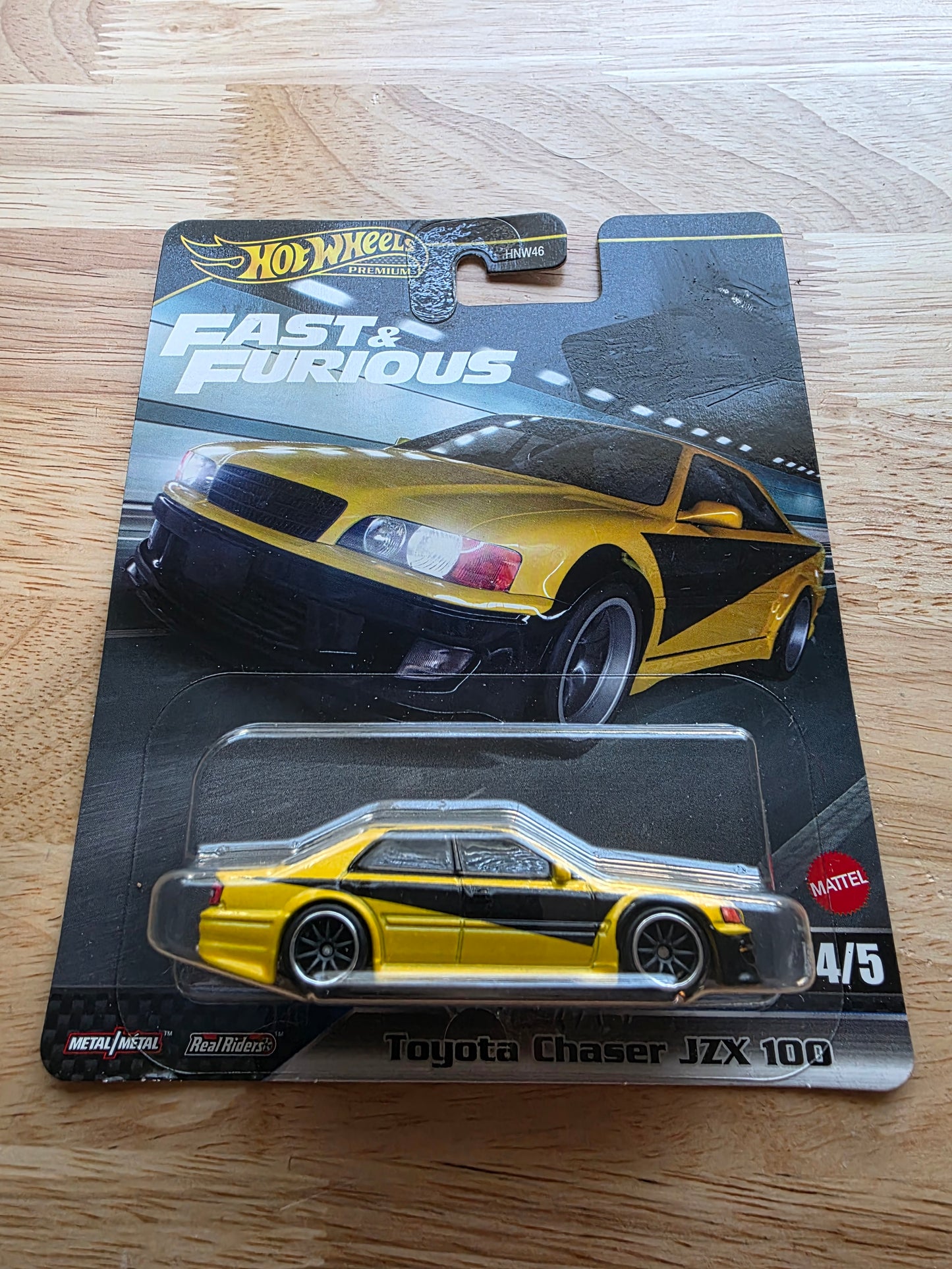 Hot Wheels Toyota Chaser JZX 100 front packaging