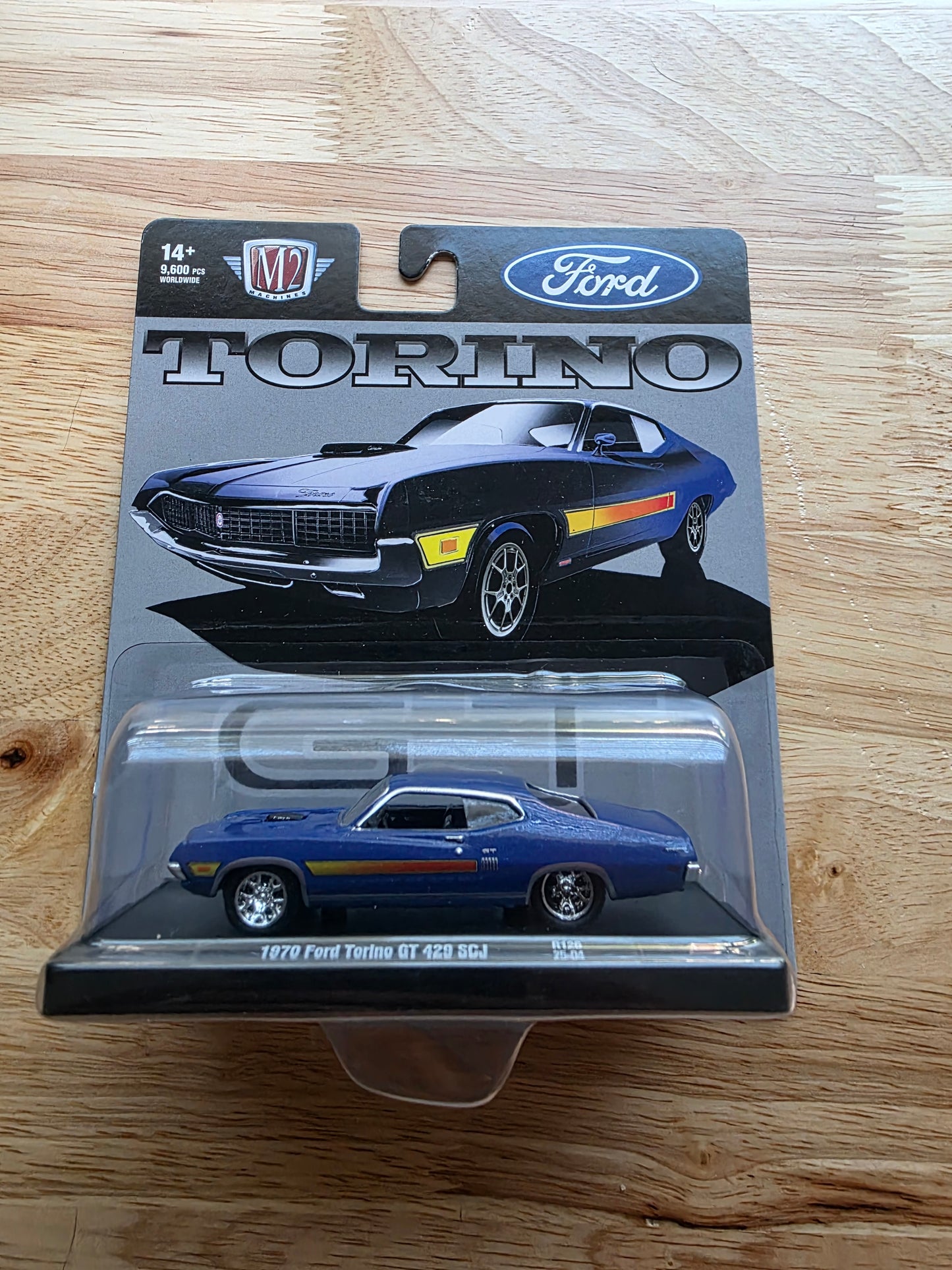 M2 Machines 1970 Ford Torino GT 429 SCJ front packaging