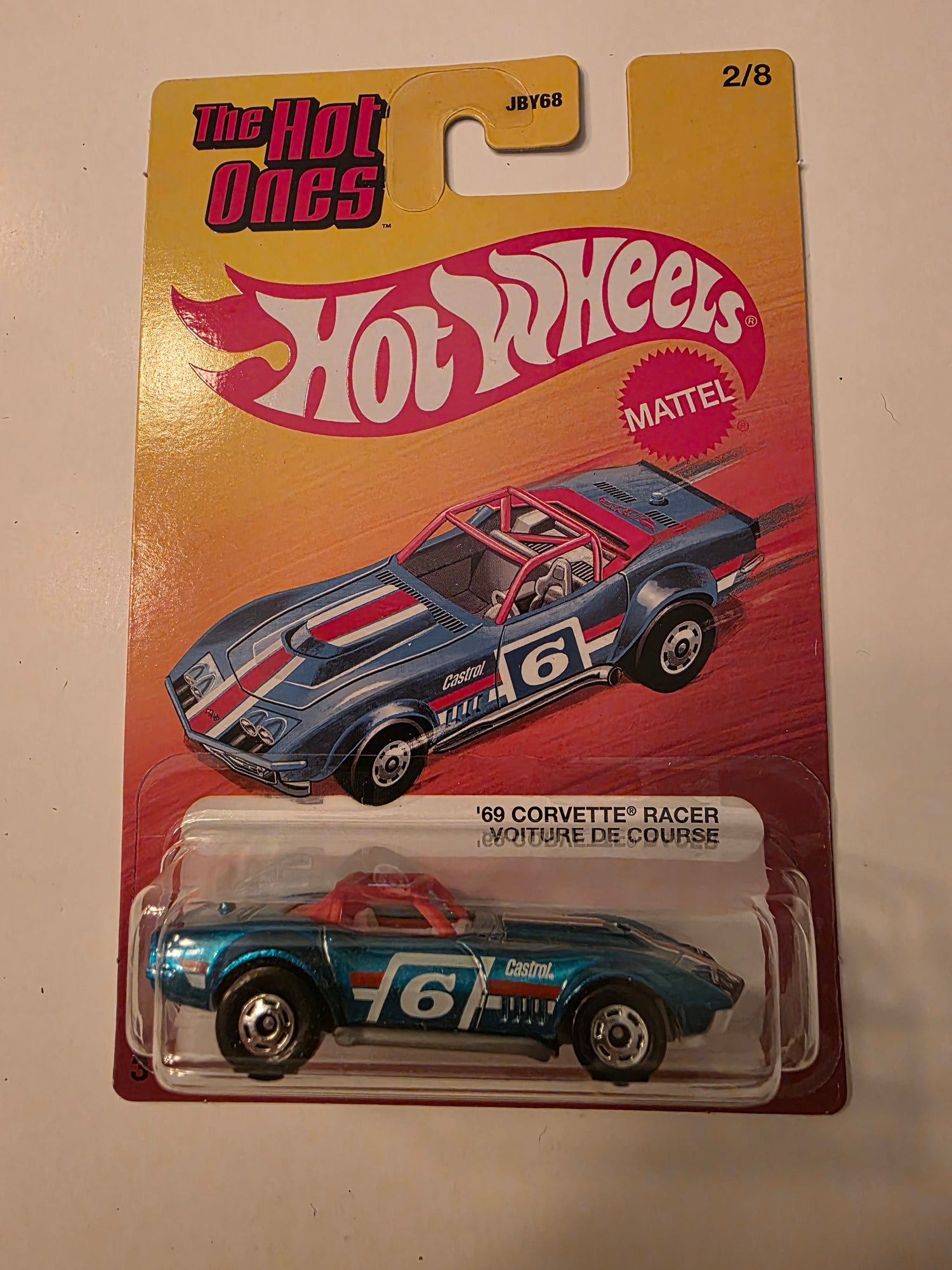 DC-0296 front - Hot Wheels '69 Corvette Racer