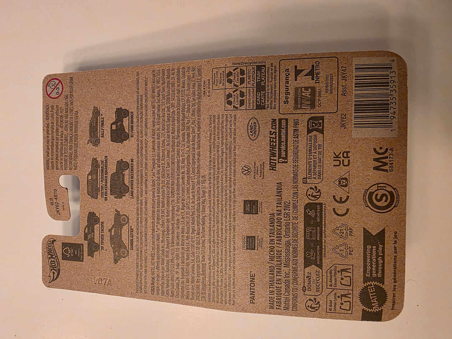 DC-0311 back - Hot Wheels Land Rover Defender 90