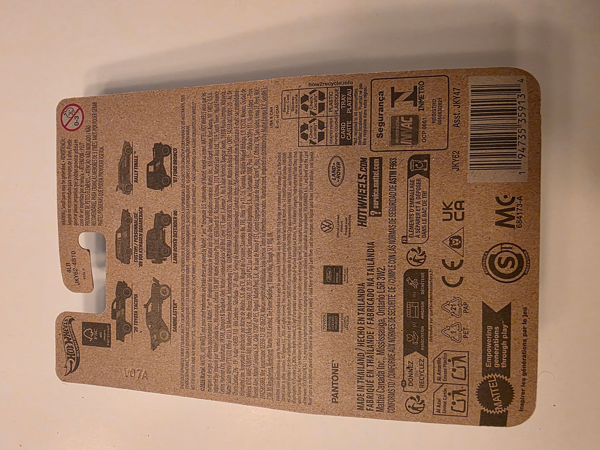 DC-0311 back - Hot Wheels Land Rover Defender 90