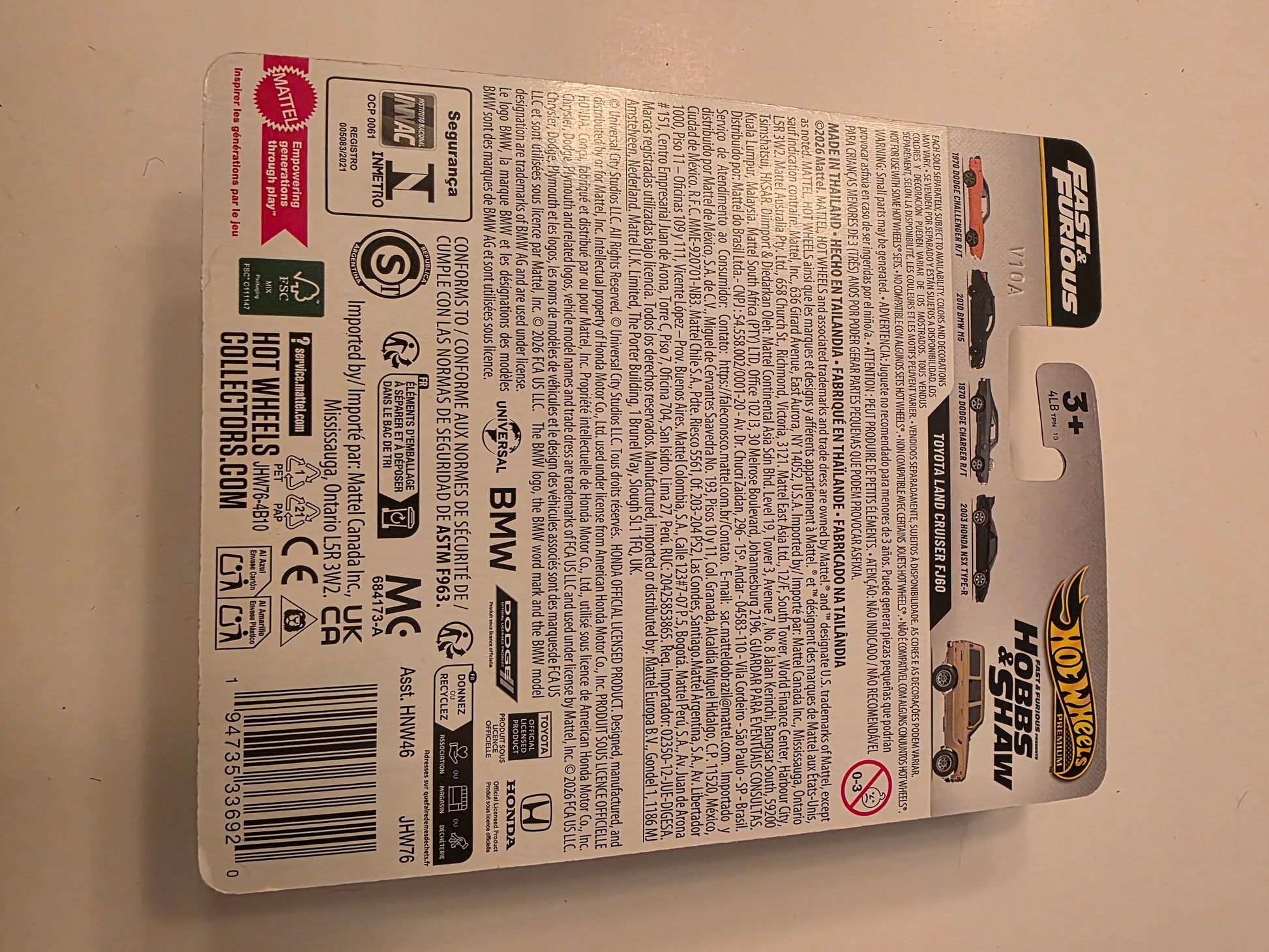 DC-0319 back - Hot Wheels Toyota Land Cruiser FJ60