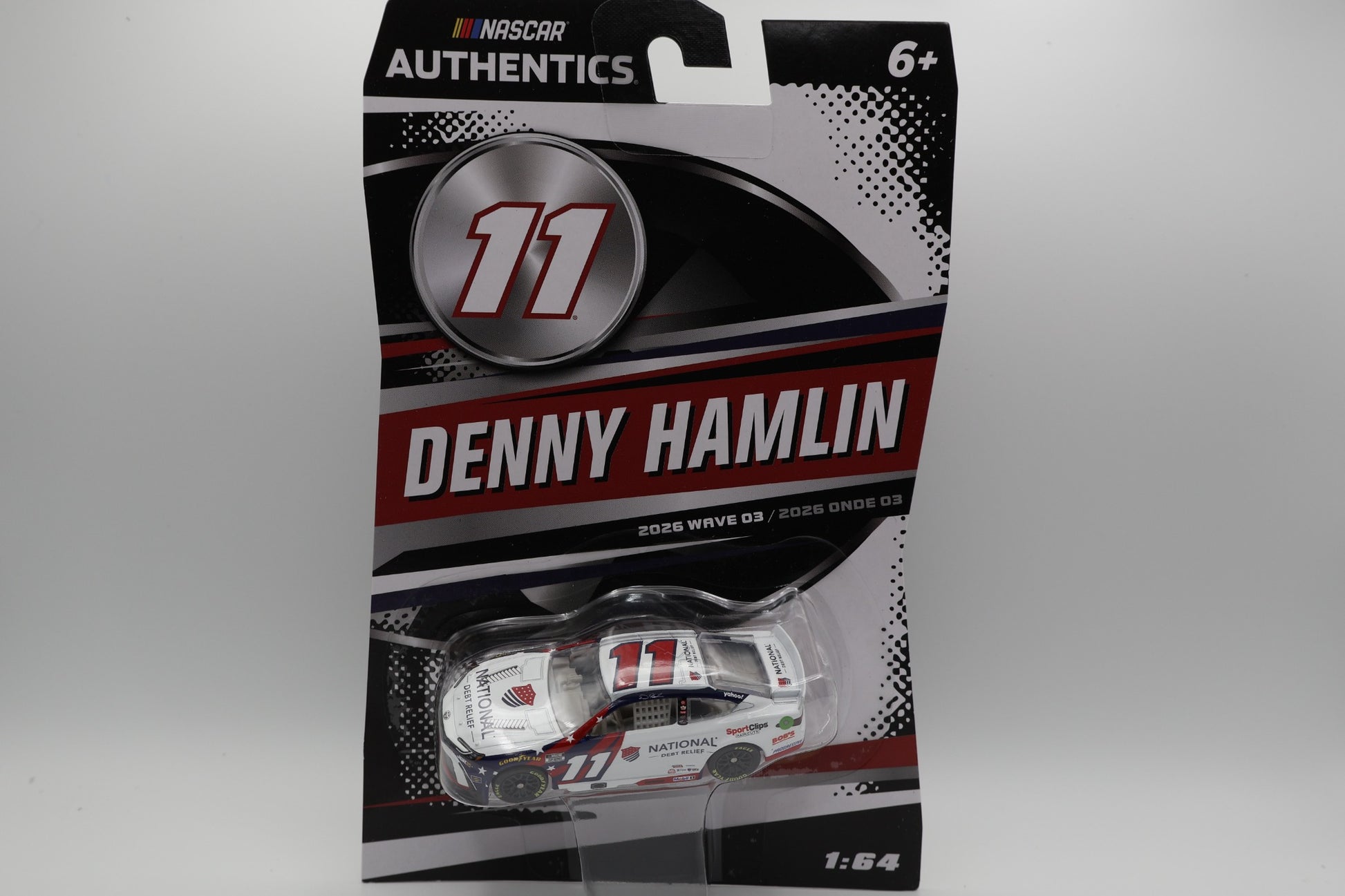 Denny Hamlin #11 National Debt Relief NASCAR Authentics 2026 Wave 03 front