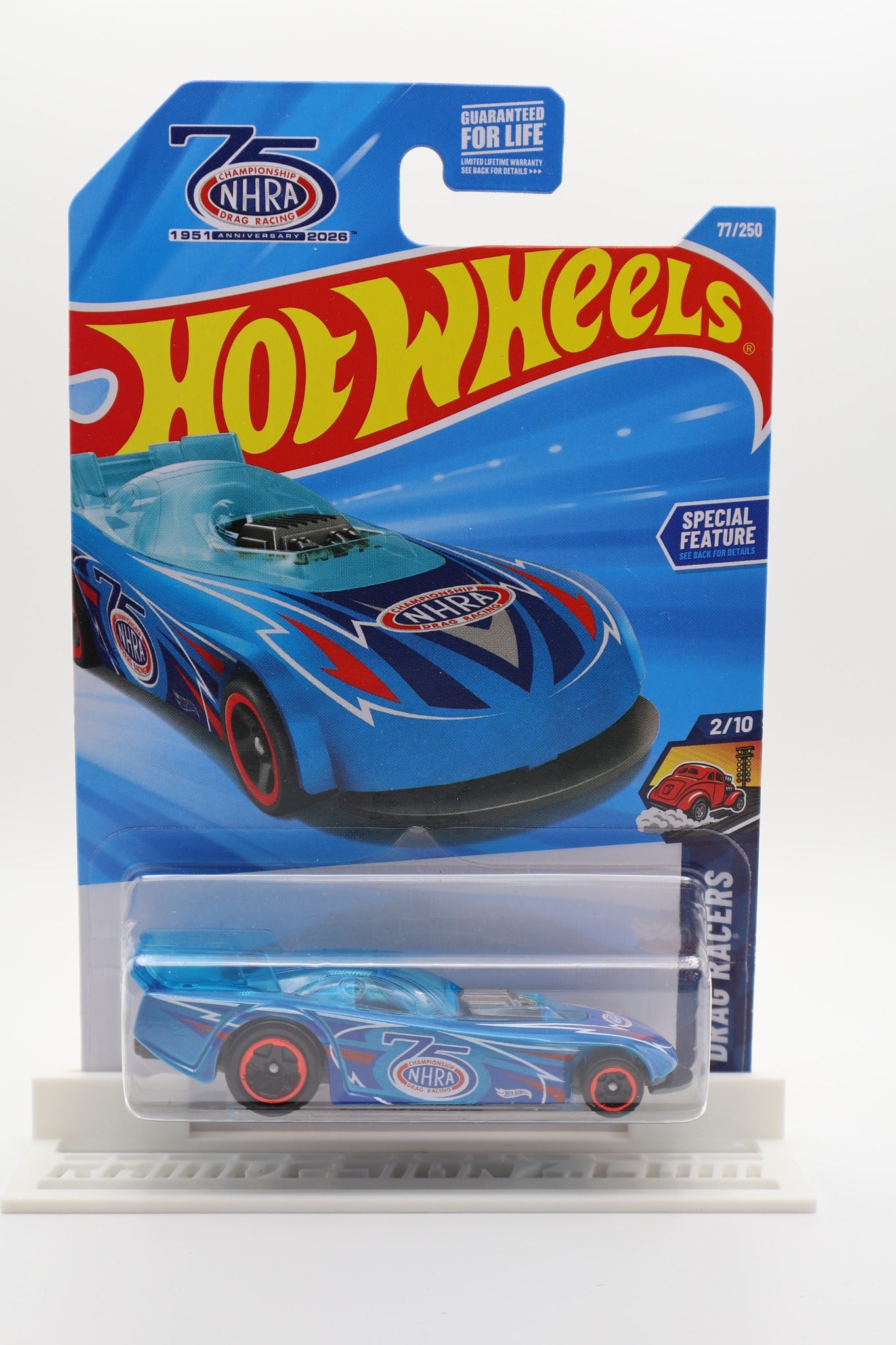 Hot Wheels Supercharged blue NHRA Drag Racers 2/10 77/250