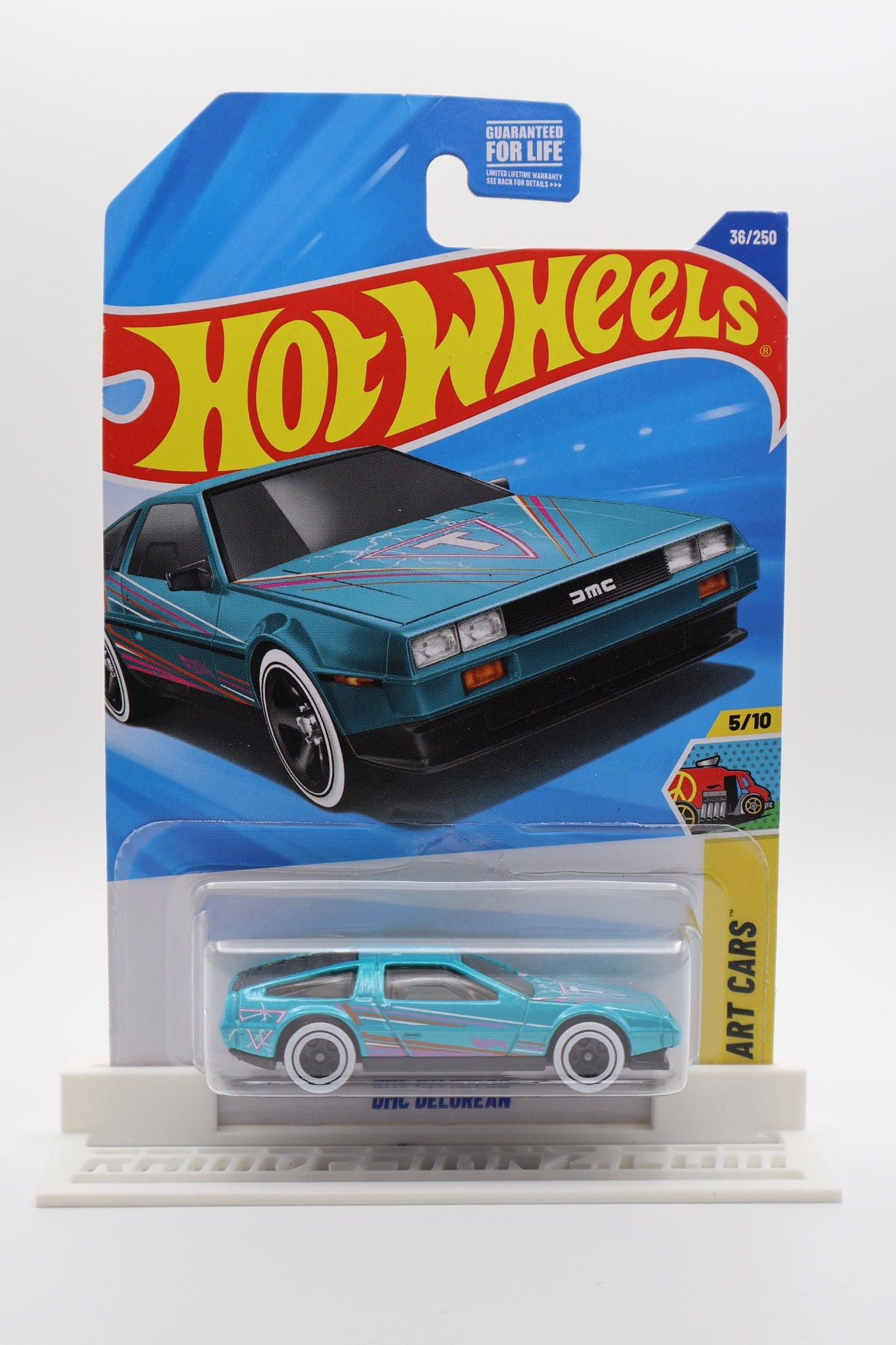 Hot Wheels DMC DeLorean turquoise pearl HW Art Cars 5/10 36/250