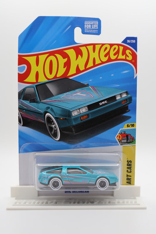 Hot Wheels DMC DeLorean turquoise pearl HW Art Cars 5/10 36/250