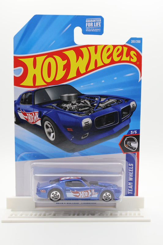 Hot Wheels 1970 Pontiac Firebird Race Team Blue Team Wheels 3/5 201/250