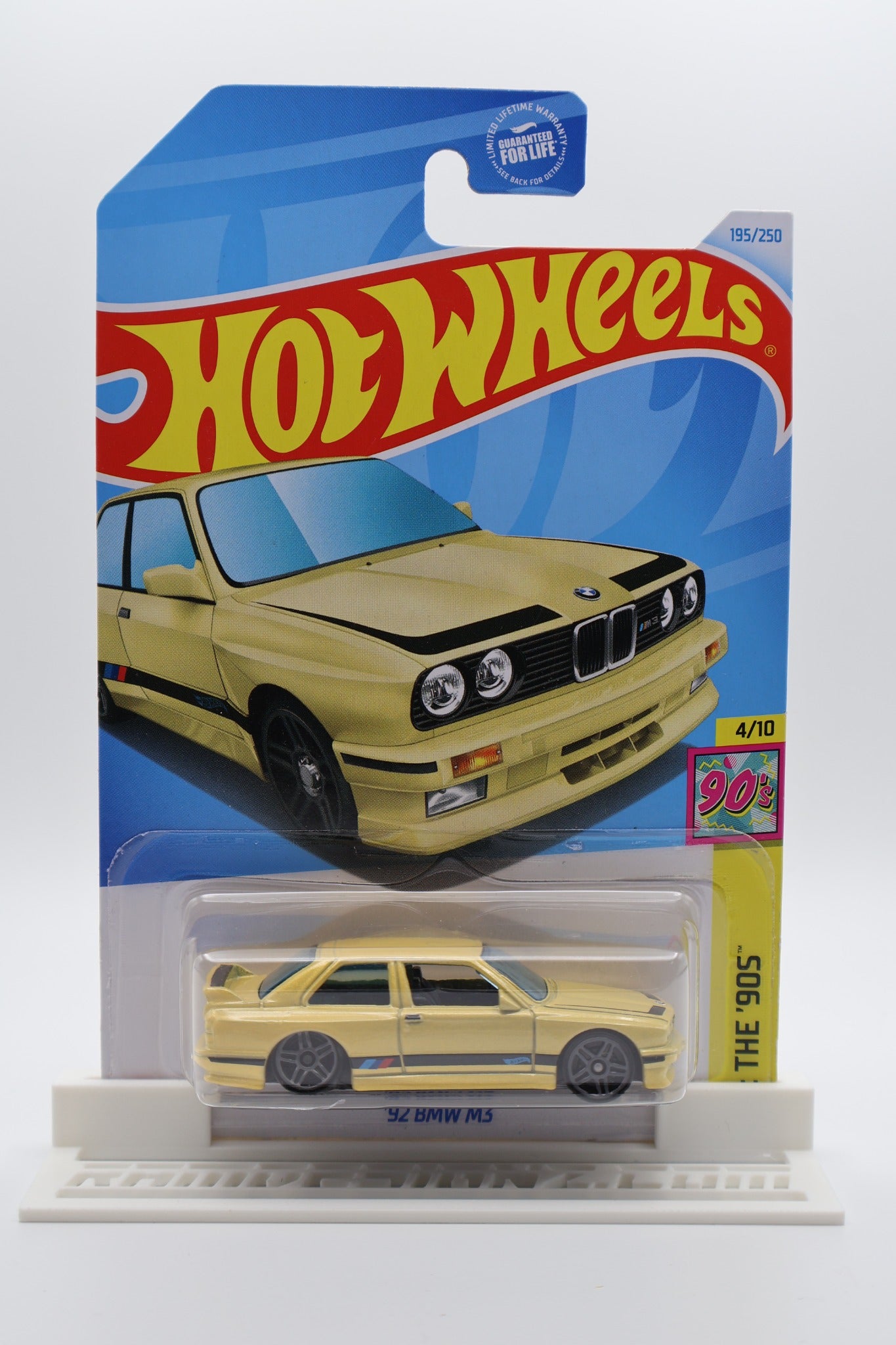 Hot Wheels '92 BMW M3 yellow HW The '90s 4/10 195/250
