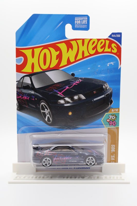 Hot Wheels Nissan Skyline GT-R BCNR33 black HKS HW '70s vs '90s 8/10 144/250
