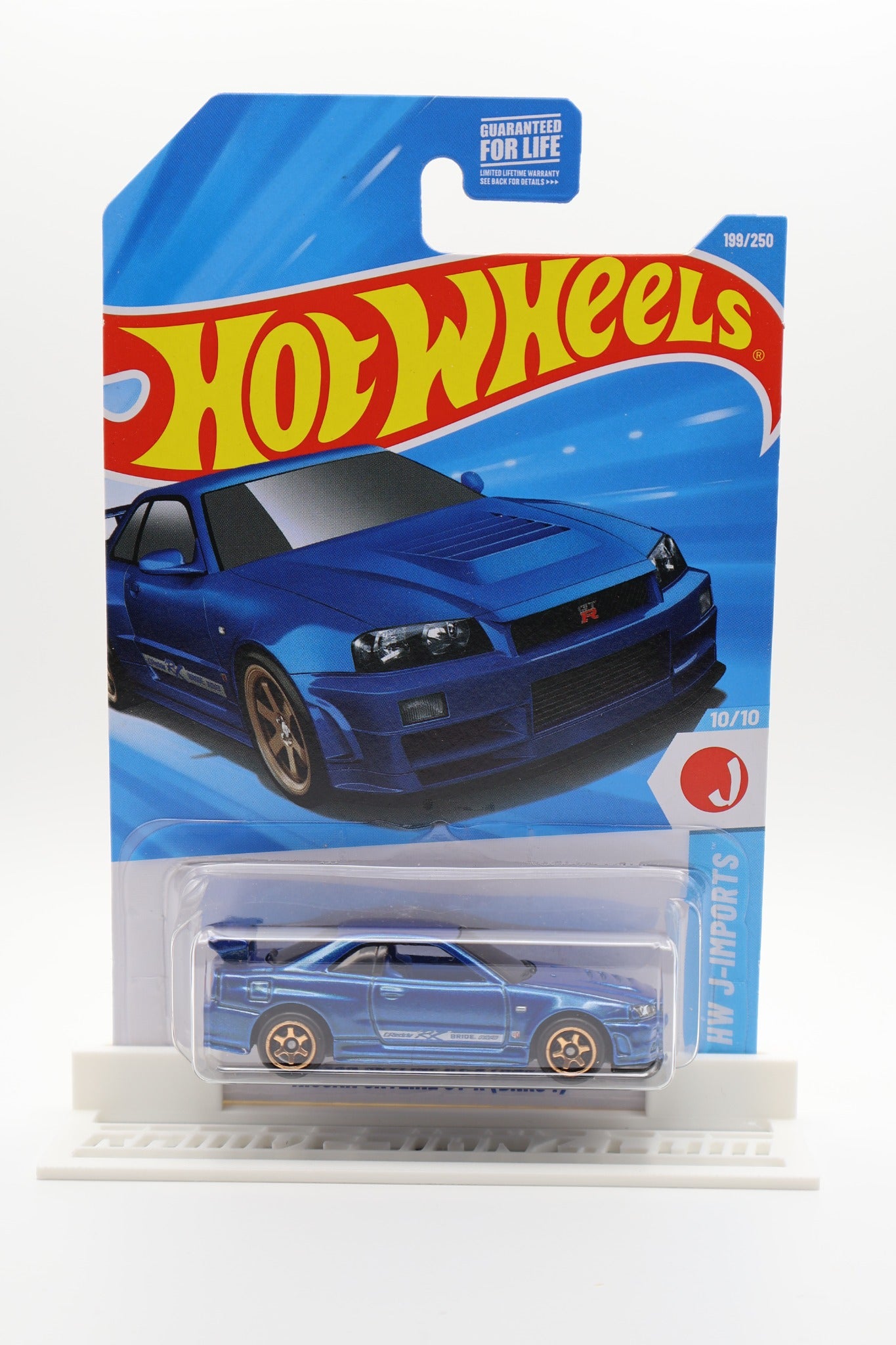 Hot Wheels Nissan Skyline GT-R BNR34 blue HW J-Imports 10/10 199/250