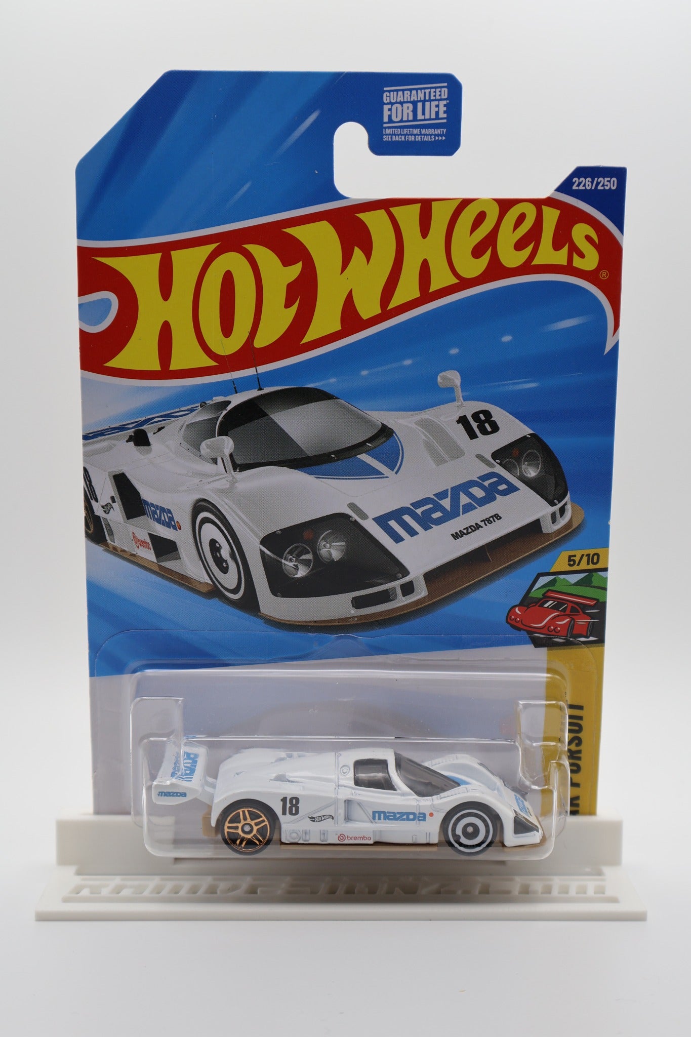 Hot Wheels Mazda 787B white Peak Pursuit 5/10 226/250